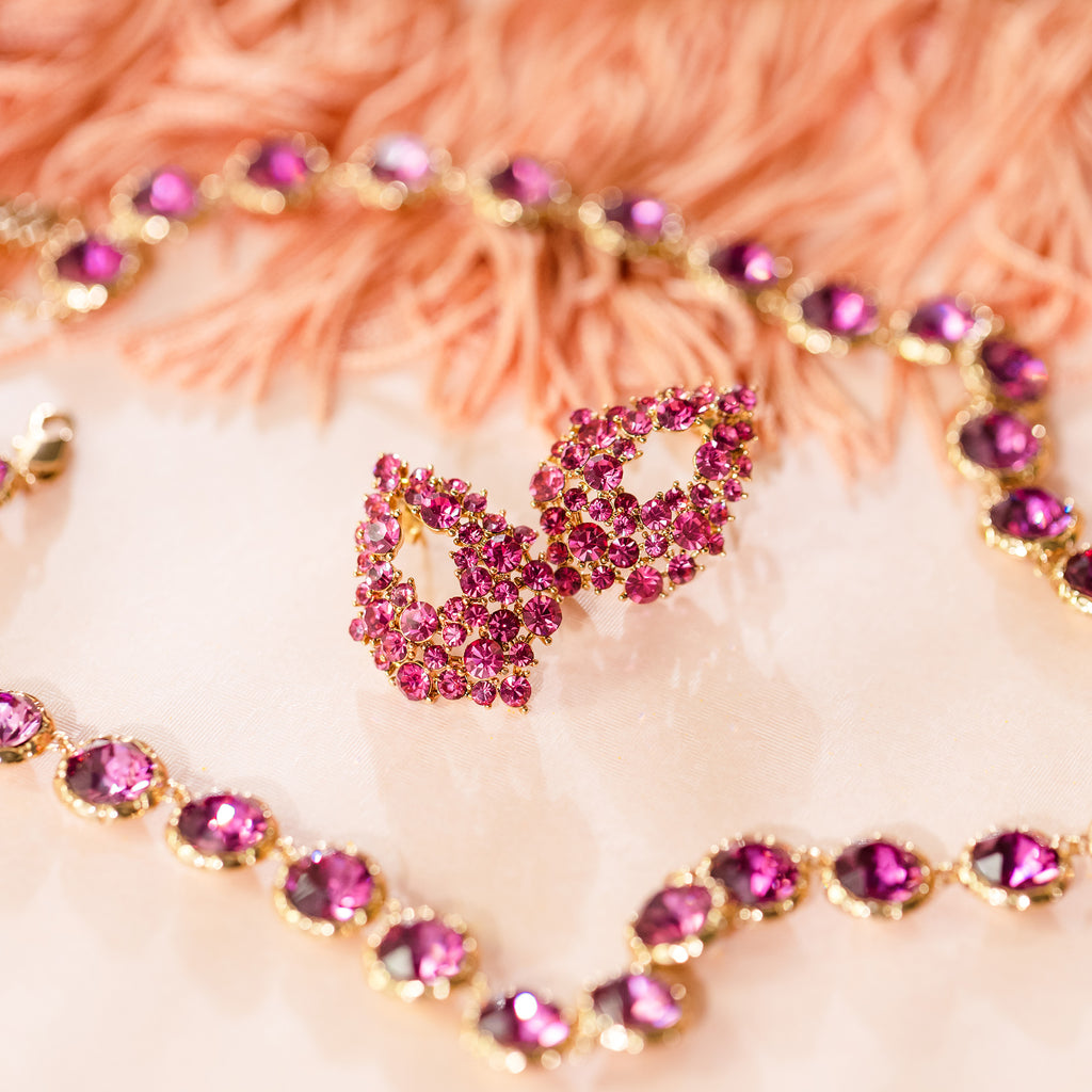 Alice earrings – Orchid