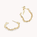 Capella hoops earrings – Crystal (Gold)