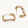 Celine earrings – Champagne / jet