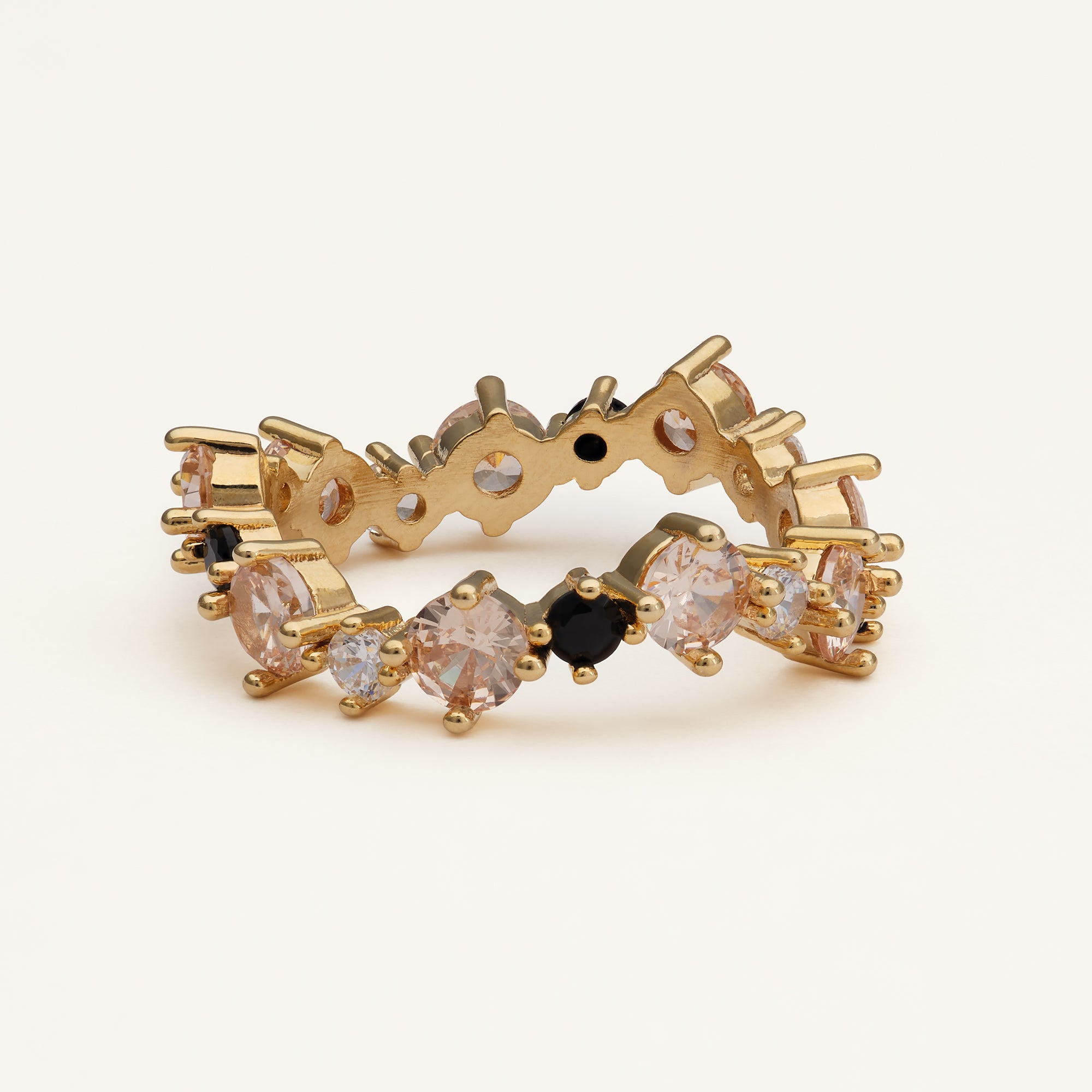 Celine ring – Champagne / jet