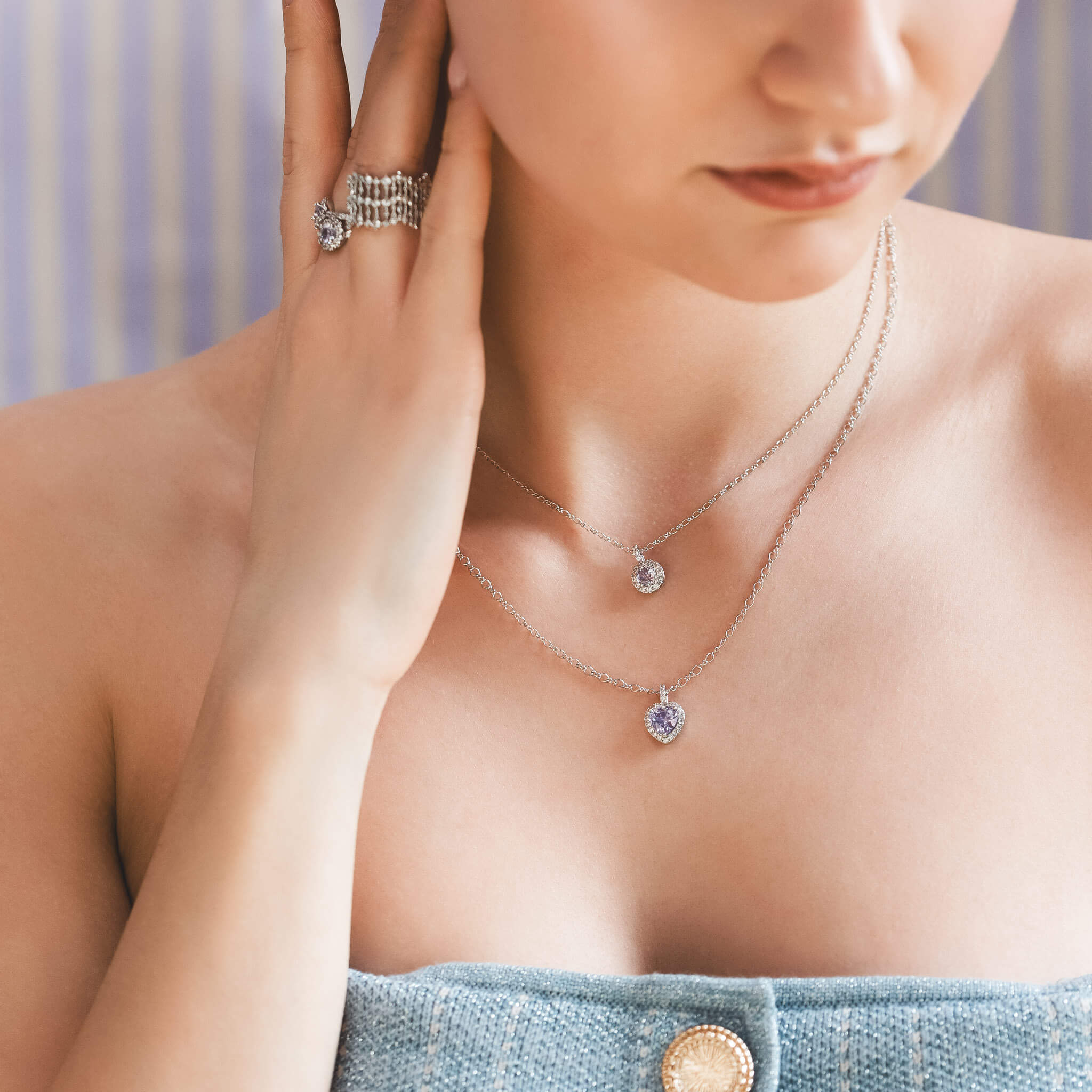 Delphine necklace – Lavender