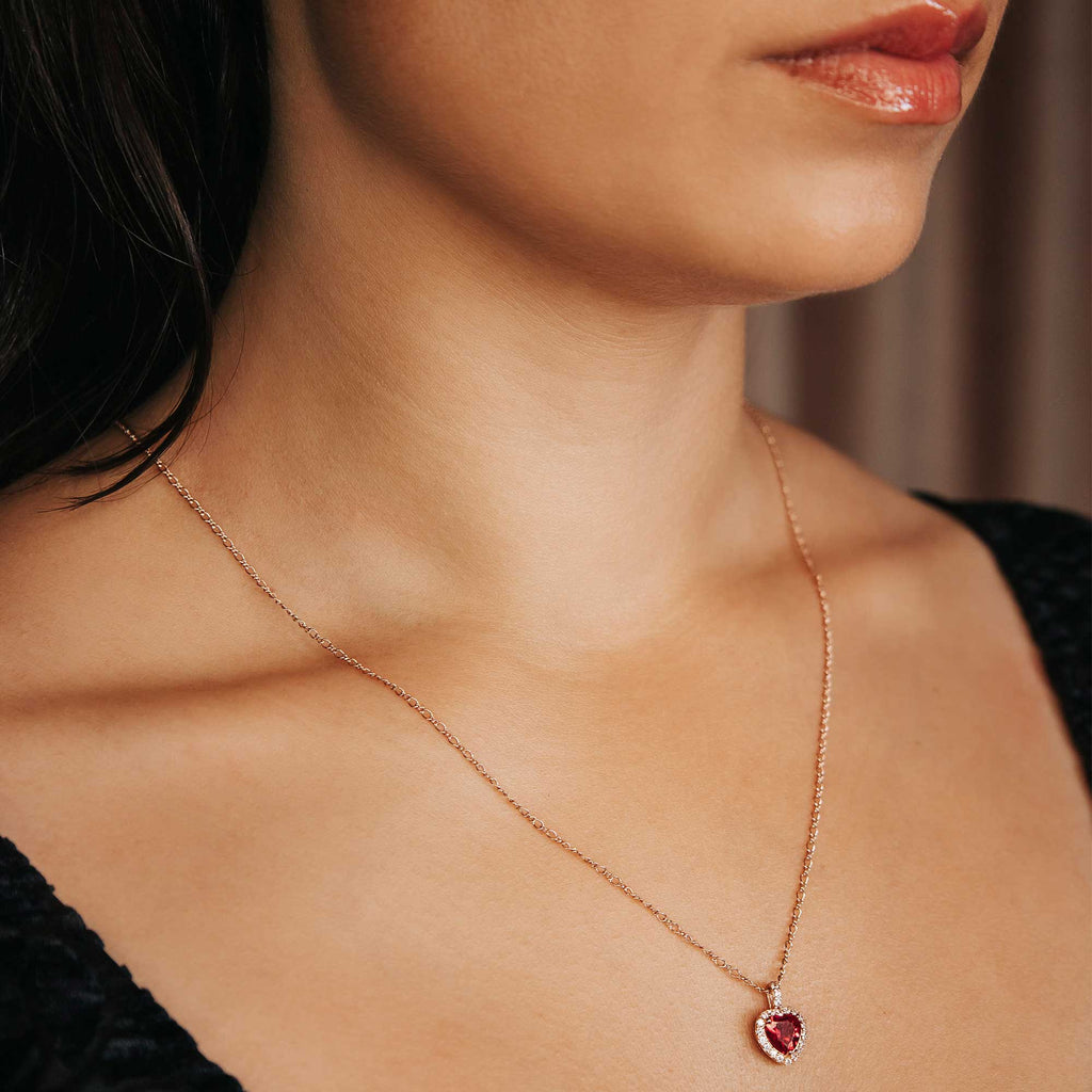 Delphine necklace – Pink ruby