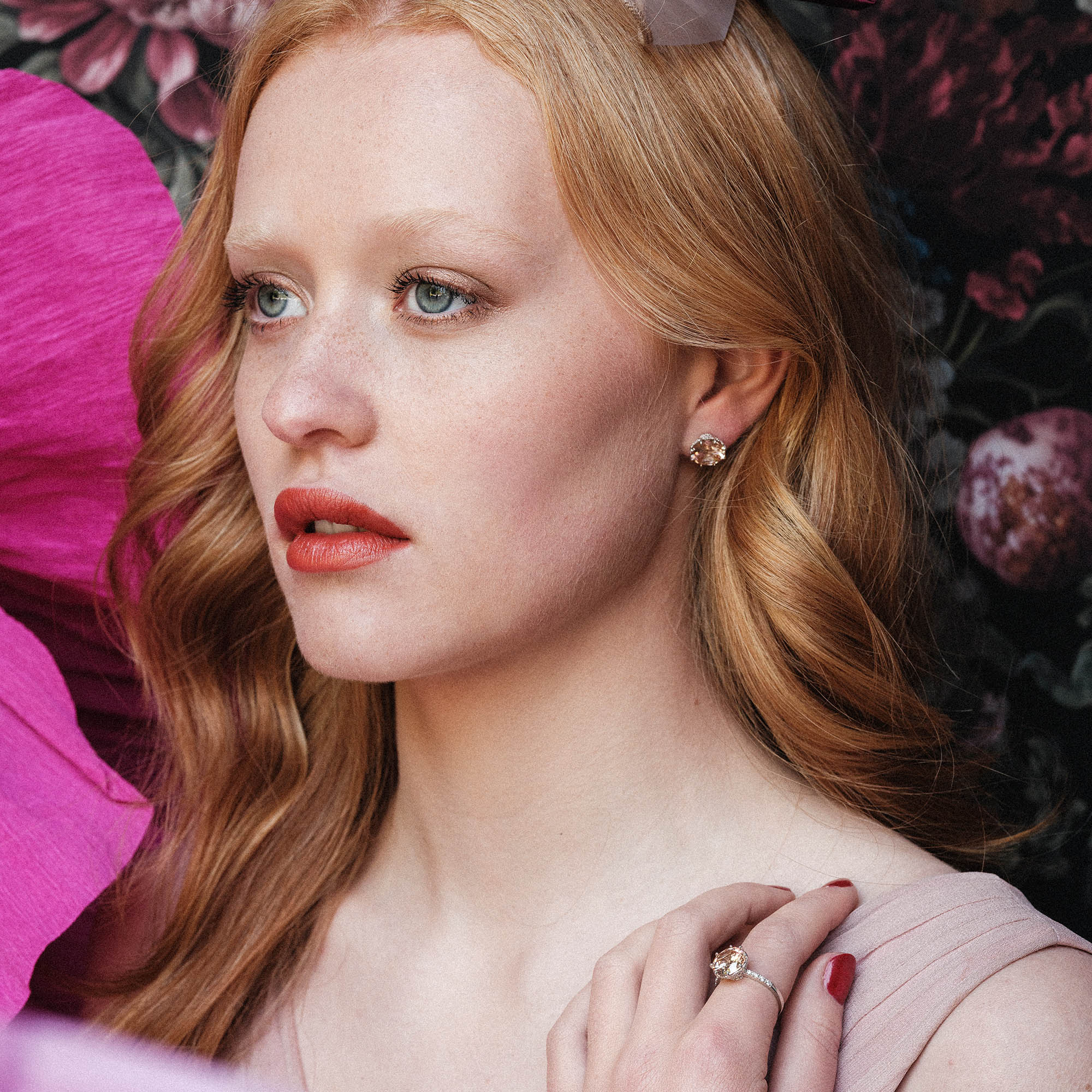 Elenora ring – Champagne (silver)