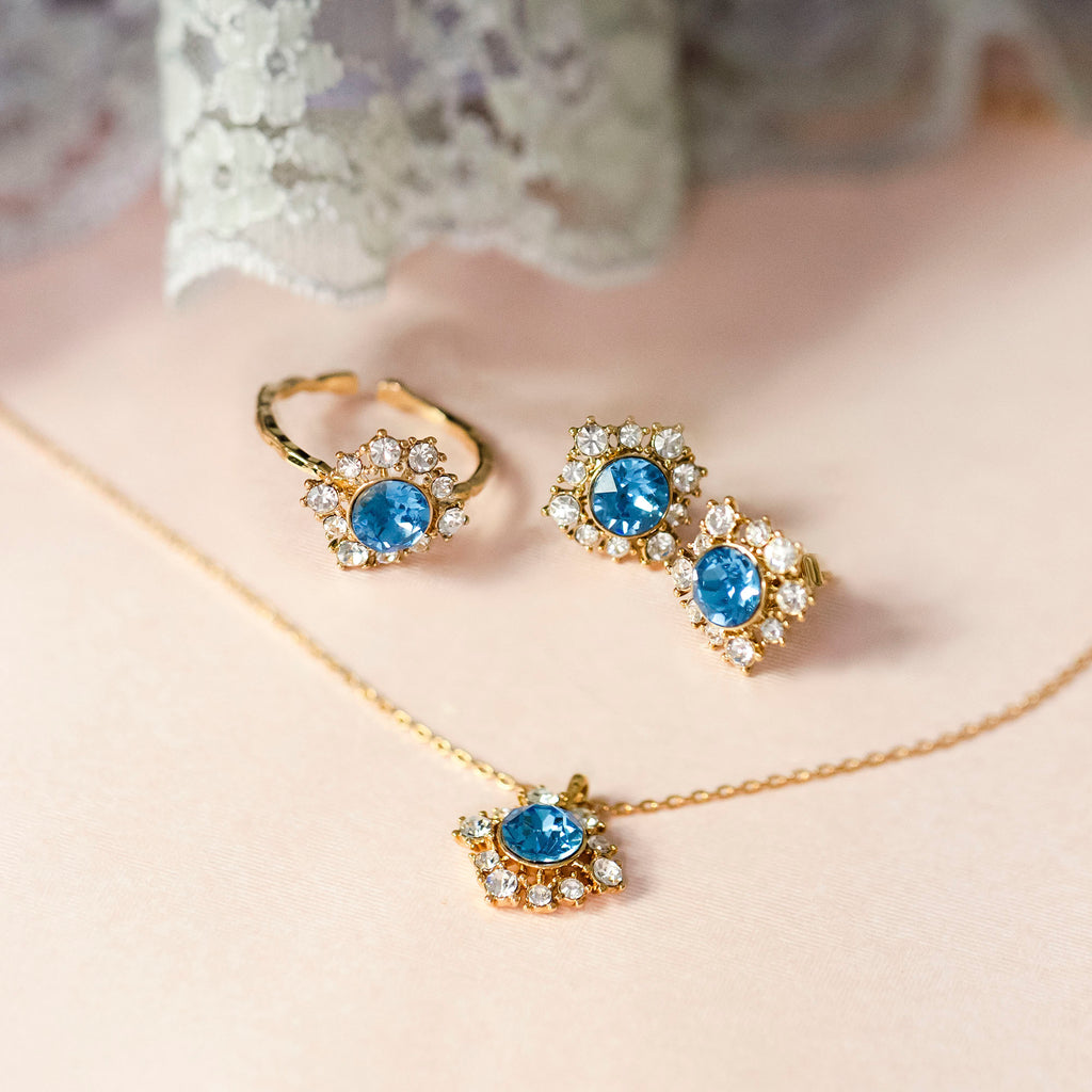 Emily ring – Ice blue