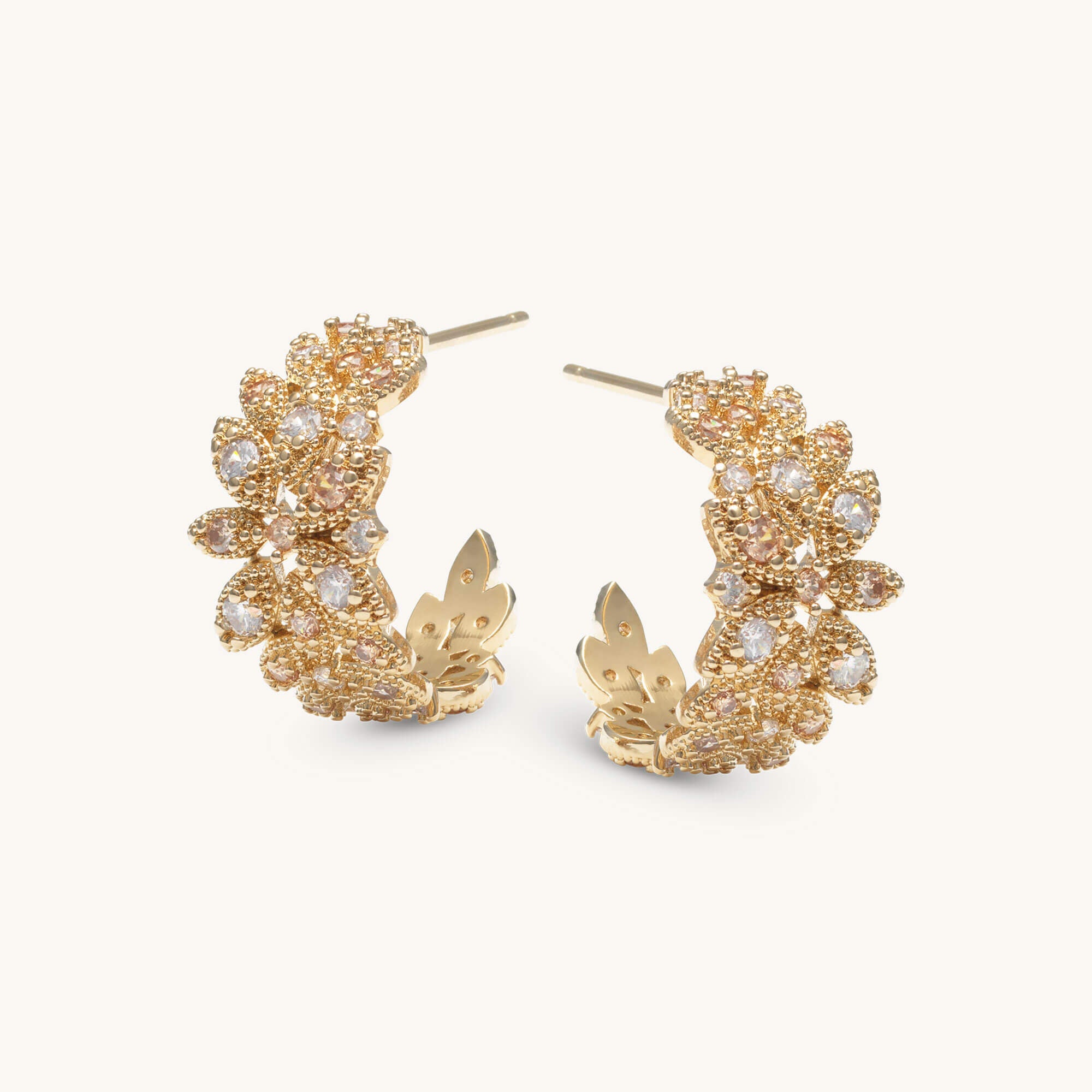 Laurel hoops earrings – Gold