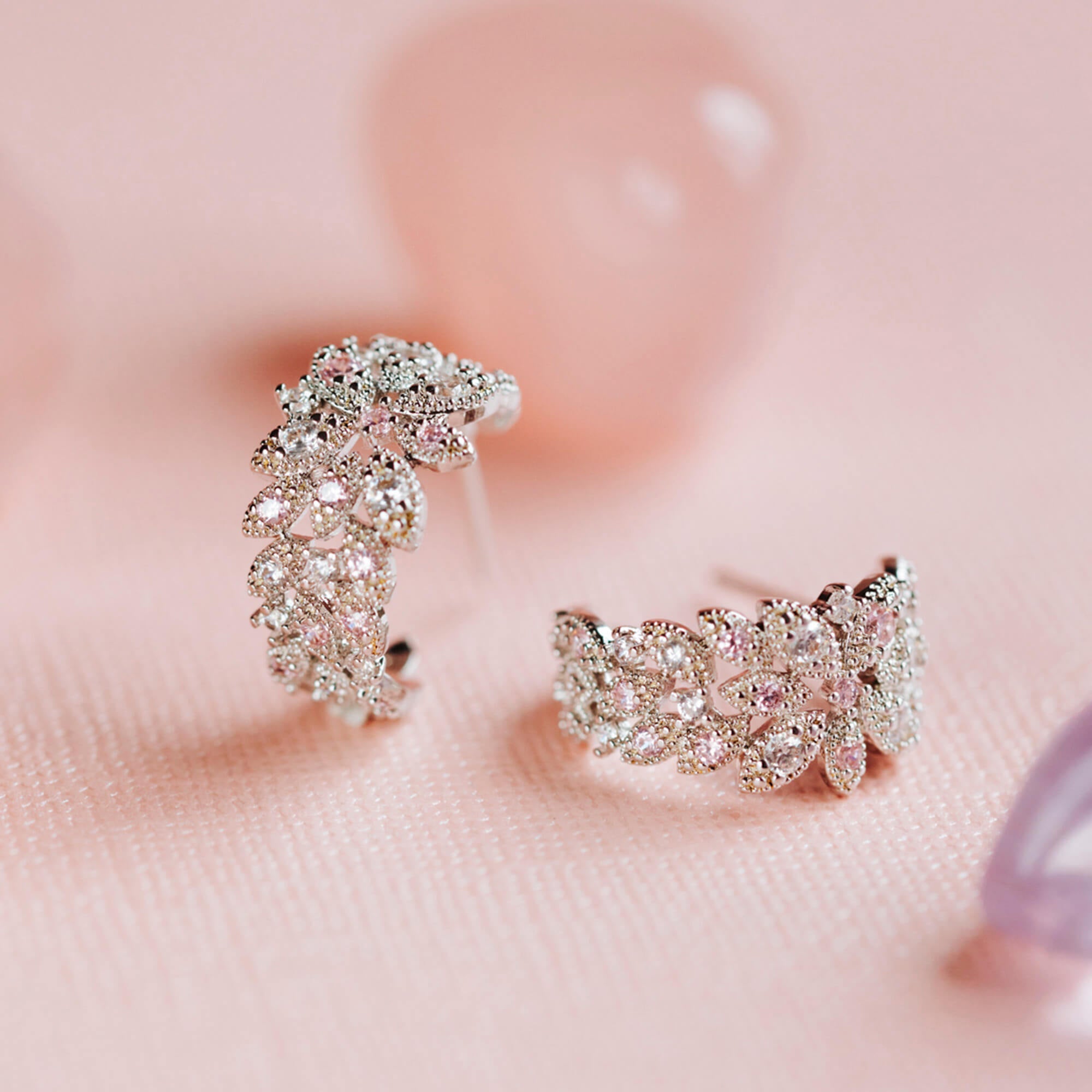 Laurel hoops earrings – Silver