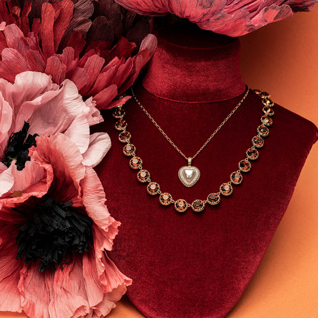 Victoria necklace – Smoked amber (limited)