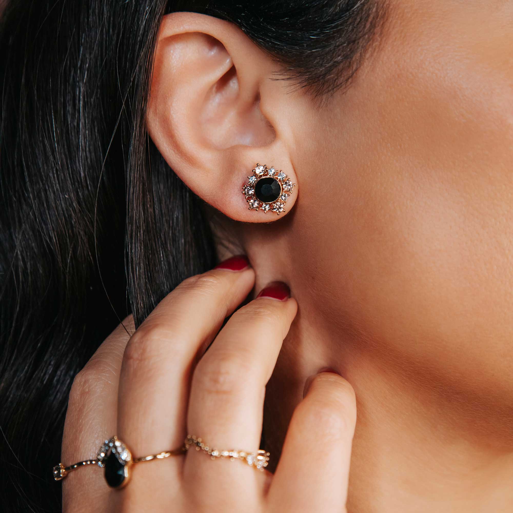 New Emily earrings – Jet