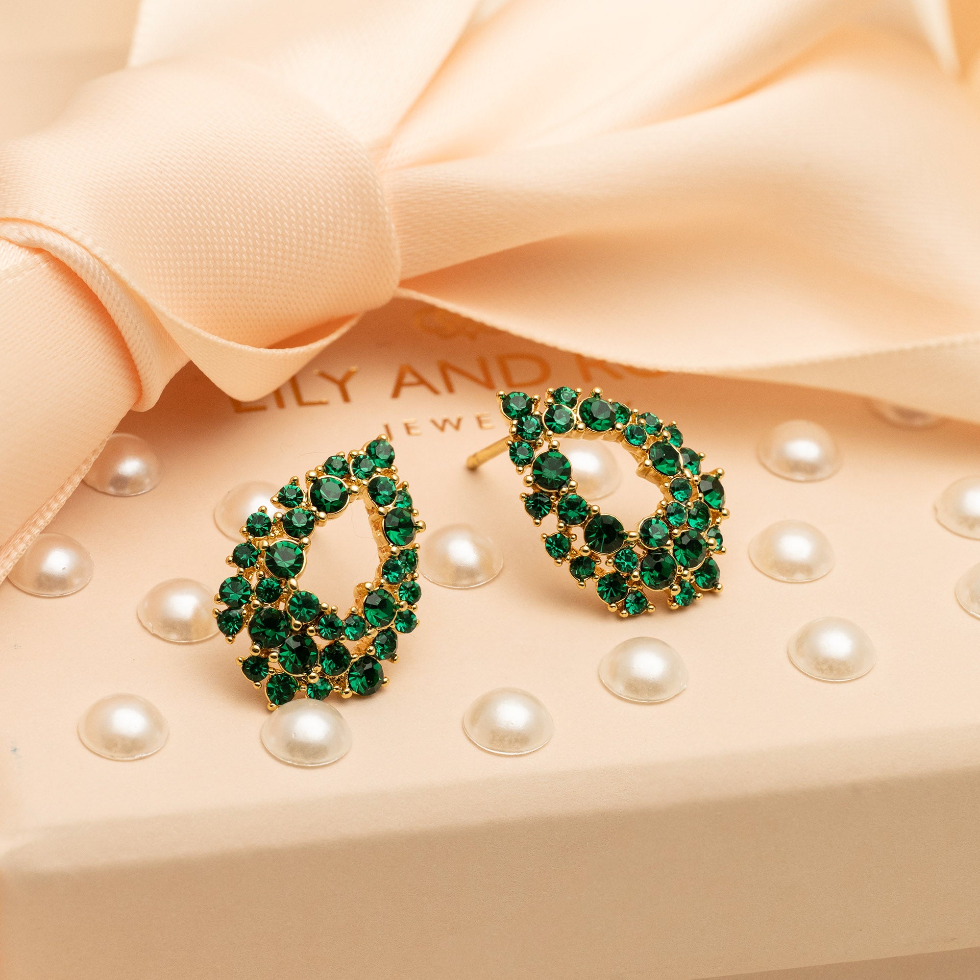Petite Alice earrings – Emerald