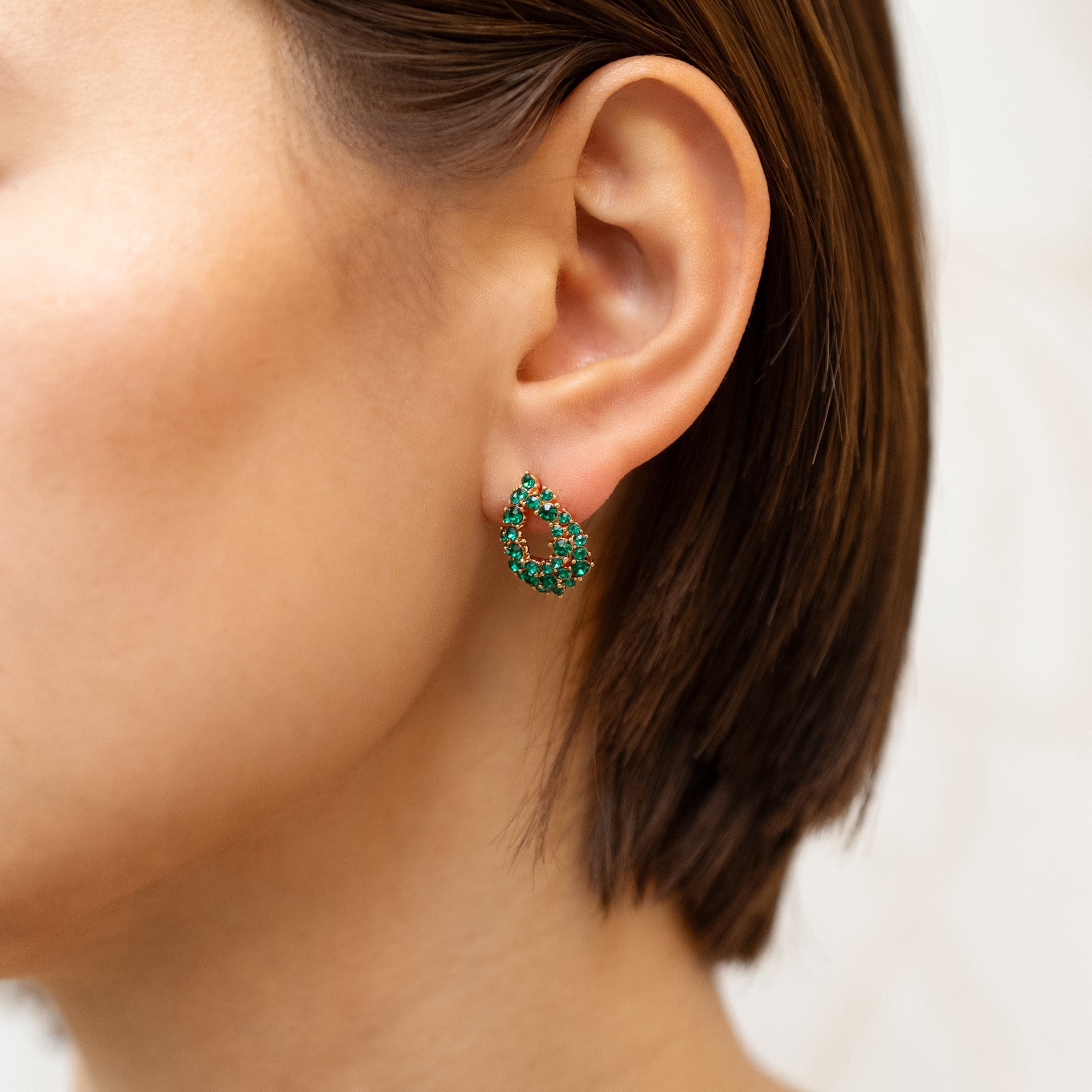 Petite Alice earrings – Emerald
