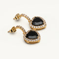 Rose earrings – Jet