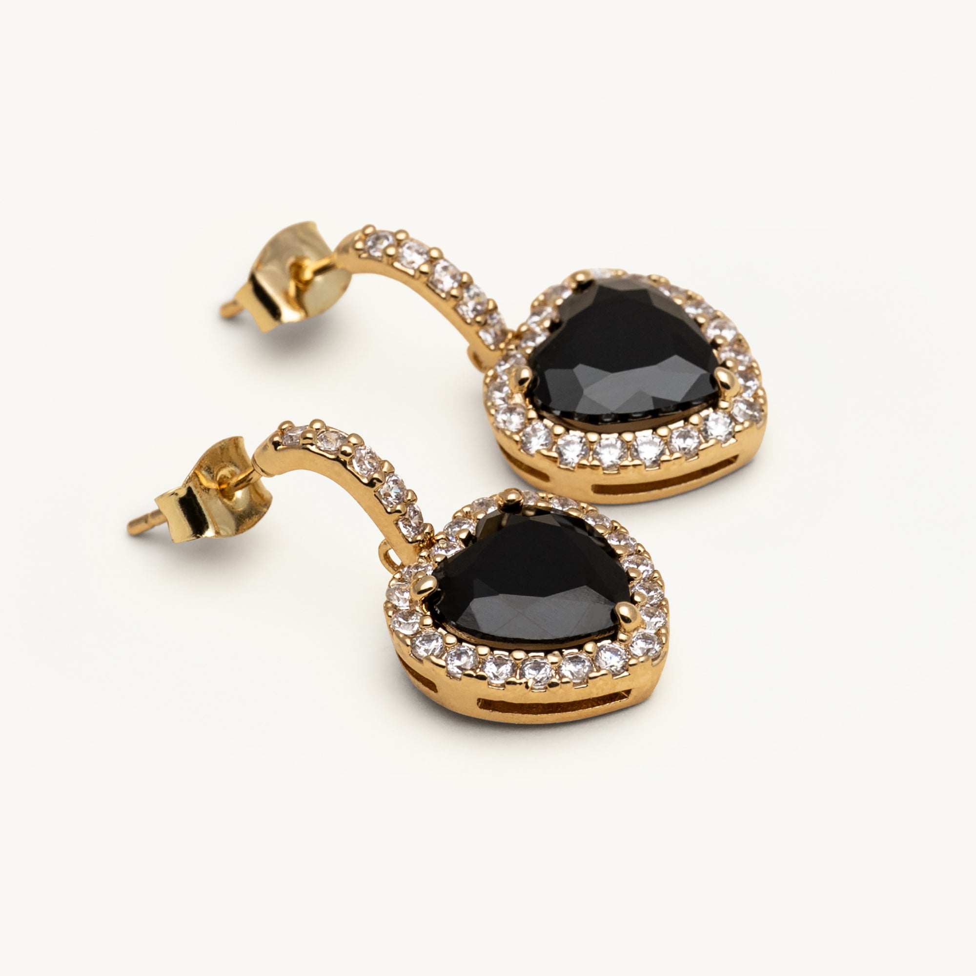 Rose earrings – Jet