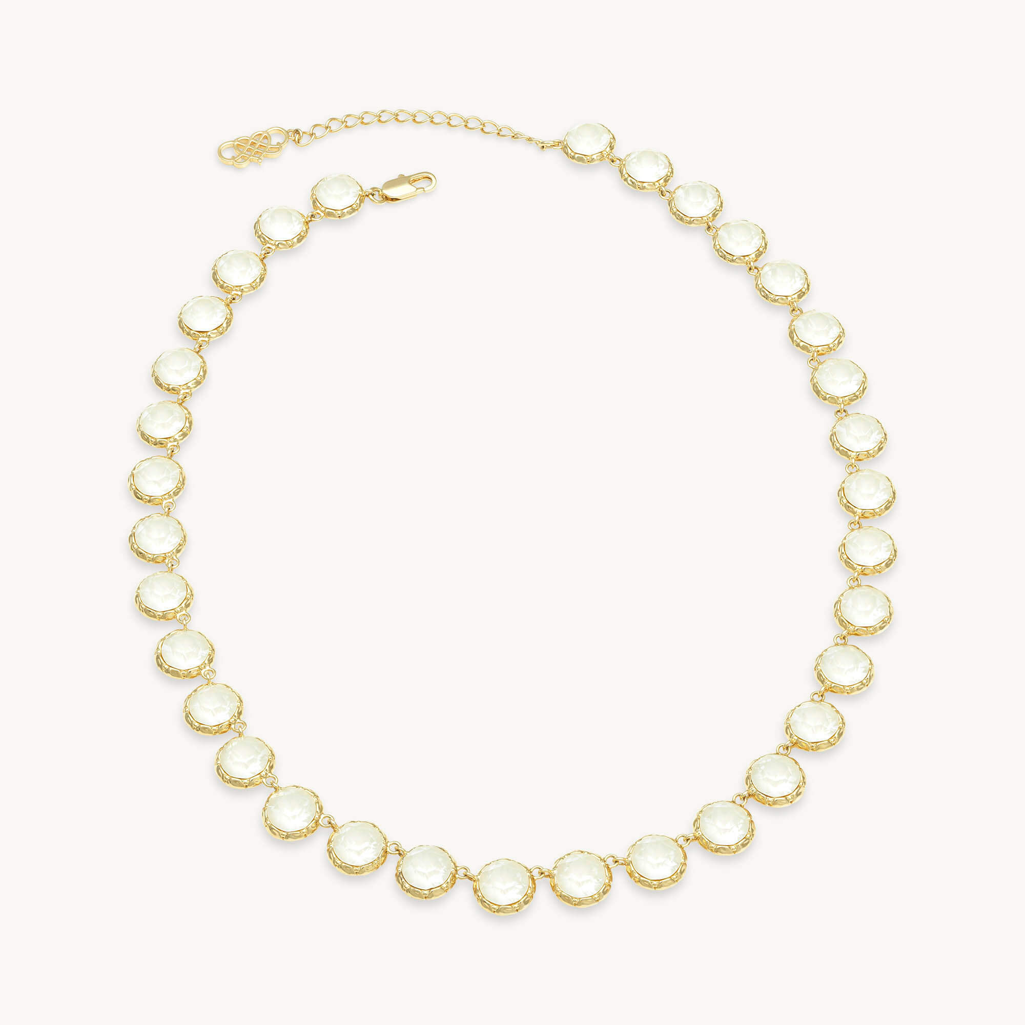 Victoria necklace – White linnen