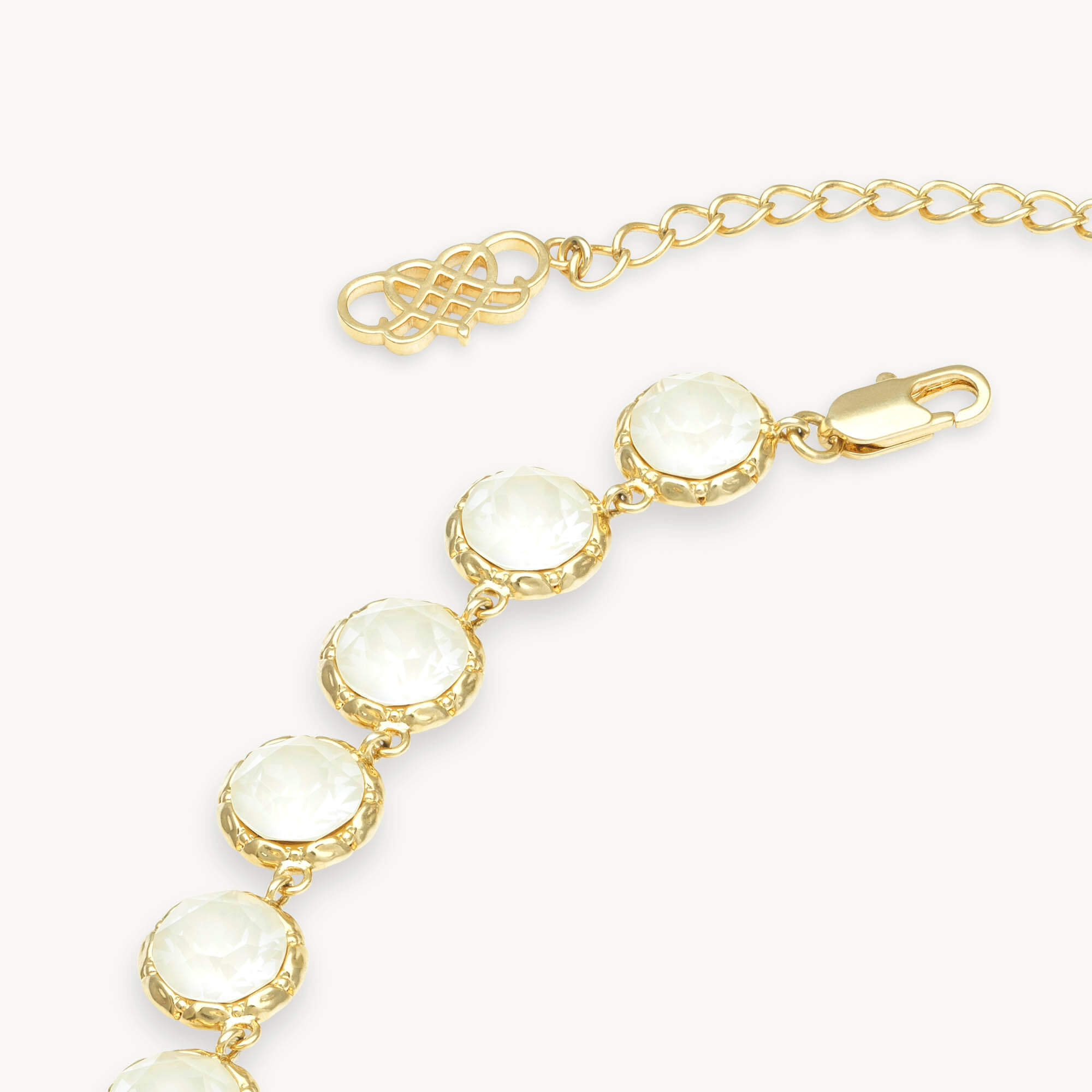 Victoria necklace – White linnen
